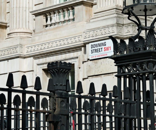 A photo of downing street
