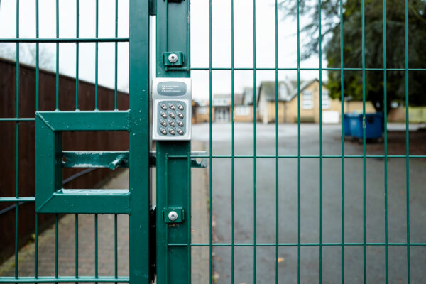 a school security gate