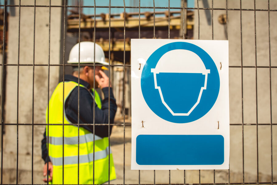 Construction Site Warning Sign image