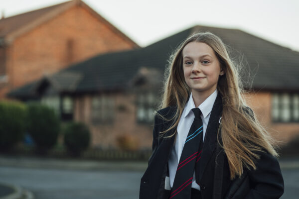 A British schoolgirl