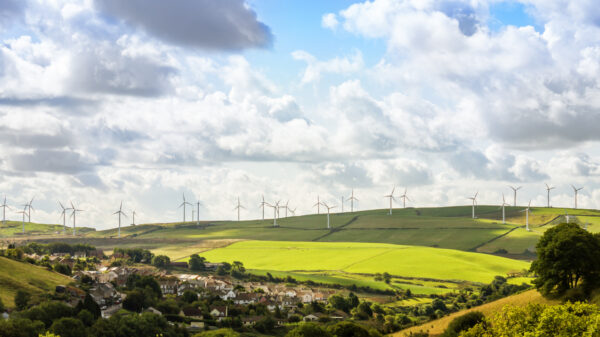 A field of green energy in the UK