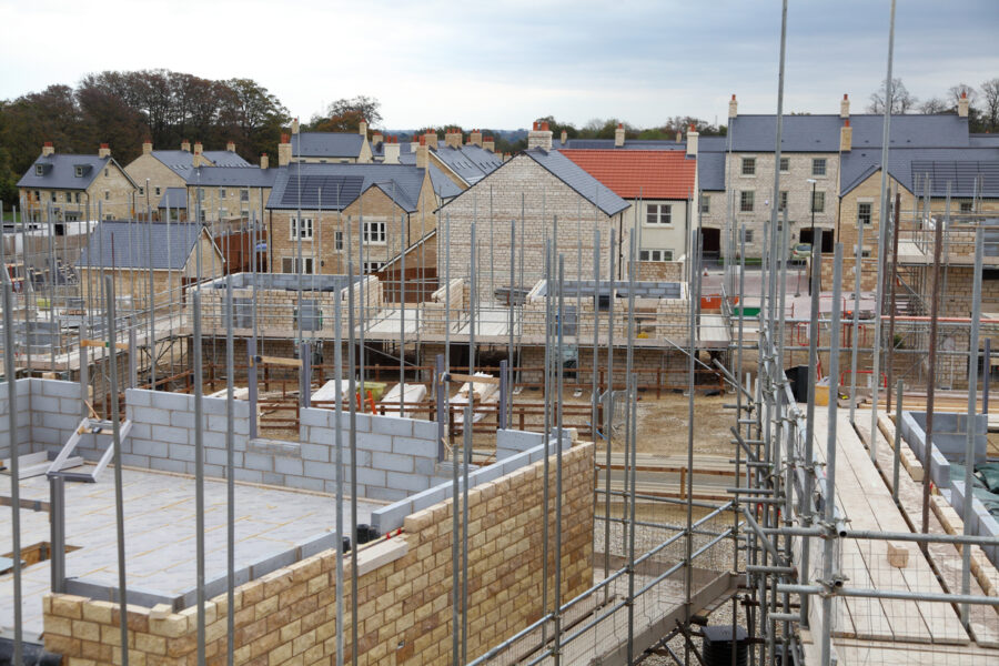 British Houses being built