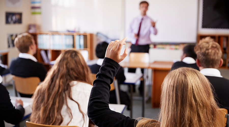 A school classroom