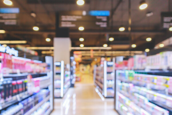 A supermarket aisle