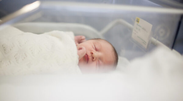 small baby in neonatal care unit